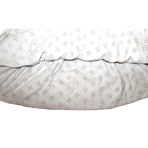 ASOS Curve Broderie Eyelet Smock with Blouson Long Sleeve and Tie Back - Size 18 - Picture 8 of 12